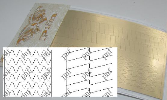 132z-PFN Металлизированная наклейка золото ( клеевая основа)