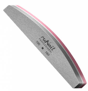 Шлифовщик (универсальный, серо-розовый, полукруглый, 100/180) Runail Professional