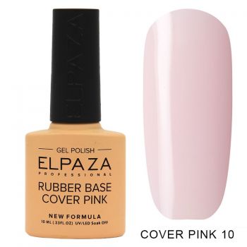 ELPAZA №010 Rubber Base Cover Pink Каучуковое базовое камуфлирующее покрытие 10мл.