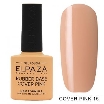 ELPAZA №015 Rubber Base Cover Pink Каучуковое базовое камуфлирующее покрытие 10мл.