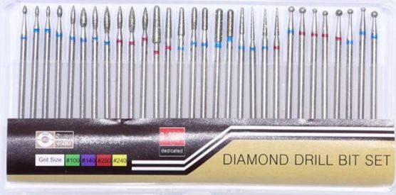 DMJ-13S Набор алмазных насадок для фрезера