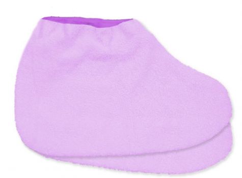 Носки для парафинотерапии махровые светло-сиреневые JN