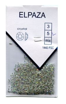 Стразы Crystal ELPAZA №02АВ серебряный голографик SS5, 1440 шт.
