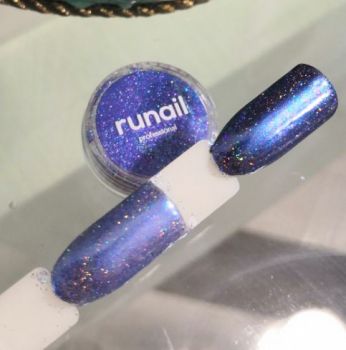 Зеркальная пыль для втирки с шиммером Runail professional (сине-фиолетовый) 1,5гр