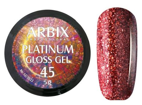 Гель-лак Arbix Platinum Gloss Gel 45, 5гр.