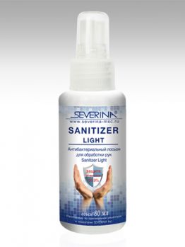 Антибактериальный лосьон для обработки рук Sanitizer Light 80мл. SEVERINA