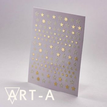 3D наклейка STARS #353-3 золото ART-A