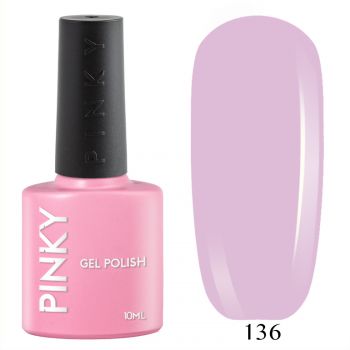 №136 Гель-лак PINKY Classic Селфи 10мл. (нежный сиренево-розовый)