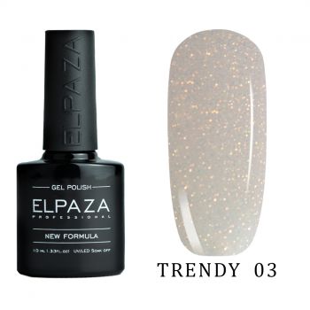 Гель-лак ELPAZA TRENDY №03 10мл. (блеск опалового глиттера)