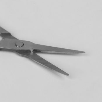 Ножницы маникюрные, для кутикулы, загнутые, узкие, 9 см, цвет серебристый QF