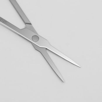 Ножницы маникюрные, прямые, зауженные, 9 см, цвет серебро QF