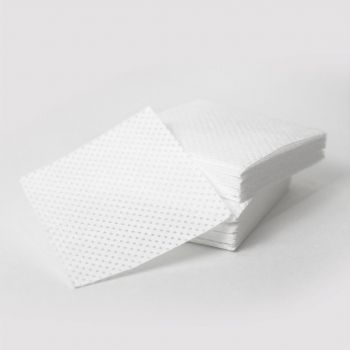 Салфетка маникюрная безворсовая 5,5*6 см перфорированный белый спанлейс, 500шт. BEAJOY