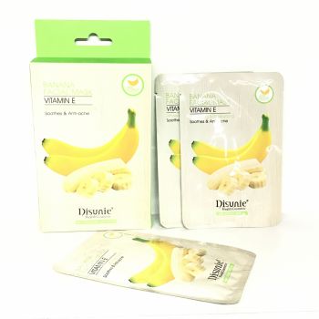 Тканевая маска с бананом и витамином Е Disunie Health Cosmetic 1 шт. по 25 мл.