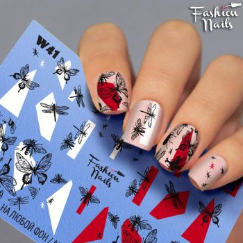 W41 Слайдер дизайн Fashion Nails