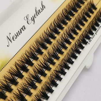 Ресницы пучковые накладные 40D Nesura Eyelash 13mm