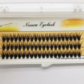 Ресницы пучковые накладные 40D Nesura Eyelash 13mm