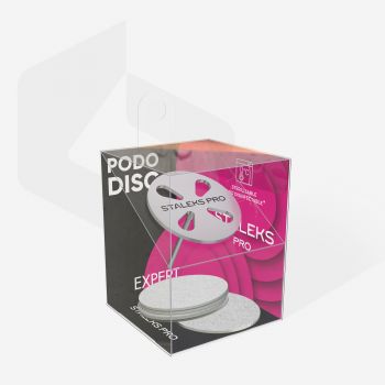 Диск педикюрный PODODISC L EXPERT в комплекте со сменными файлами 180 грит 5 шт (25 мм) Staleks