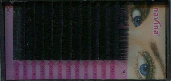 Ресницы в панеле Silk eyelashes 12mm/0,15C