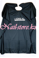 Пеньюар парикмахерский L'oreal (черный) 115х140см.