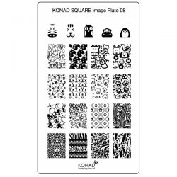 Пластина Square Plate - 8 (21 дизайн) Konad