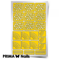 Трафарет для дизайна ногтей PRIMA Nails. Горошек