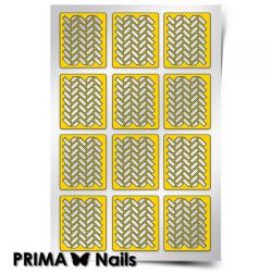 Трафарет для дизайна ногтей PRIMA Nails. Кирпичики-2