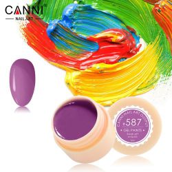 №587 Гель-краска CANNI 5 мл (пастельная пурпурная)