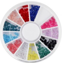 KM-42 Цветные декоративные кристаллы (алмаз , 2мм)