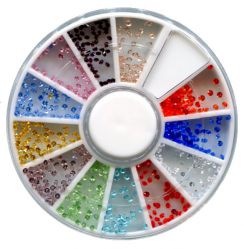 KM-43 Цветные декоративные кристаллы (алмаз , 1мм)