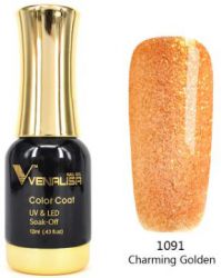 #1091 Гель-лак VENALISA Charming Golden 12мл.