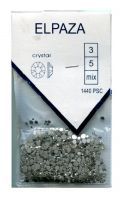 Стразы Crystal ELPAZA MIX серебряный, прозрачный, 1440 шт.