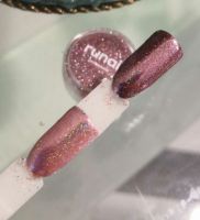 Зеркальная пыль для втирки с шиммером Runail professional (темно-розовый) 1,5гр