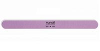 Профессиональная пилка для искусственных ногтей (сиреневая, закругленная, 200/200) №4734 Runail Professional