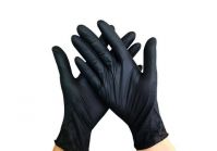 Перчатки нитриловые Gloves UNEX неопудренные XS, Black 100 шт. Перчатки нитриловые Gloves UNEX неопудренные XS, Black 100 шт.