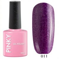 №011 Гель-лак PINKY Classic Пурпурный Гиацинт 10мл. (фиолетово-сиреневый с голографическим шиммером)
