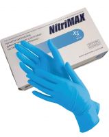 Перчатки нитровиниловые XS, синие NitriMAX 100шт.
