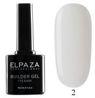 Гель для моделирования и укрепления ногтей Builder Gel it’s easy № 02 ELPAZA 15мл. (прозрачный)