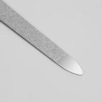 Пилка-триммер металлическая для ногтей, 15 см, с защитным колпачком, в чехле, цвет чёрный QF - вид 1 миниатюра