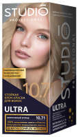 10.71 Стойкая крем-краска для волос 3D HOLOGRAPHY Studio Professional ЖЕМЧУЖНЫЙ БЛОНД - вид 1 миниатюра