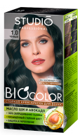 1.0 Крем-краска для волос BIO COLOR Studio Professional ЧЕРНЫЙ