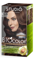 6.45 Крем-краска для волос BIO COLOR Studio Professional КАШТАНОВЫЙ