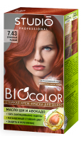7.43 Крем-краска для волос BIO COLOR Studio Professional ОГНЕННО-РЫЖИЙ