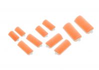 Бигуди поролоновые оранжевые d22 мм x 70 мм (10 шт) DEWAL BEAUTY