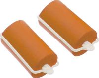 Бигуди резиновые оранжевые d 32 мм x 70 мм (10 шт) DEWAL BEAUTY