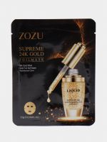 Тканевая маска для лица c аллантоин и частицы коллоидного золота Zozu Supreme 24k Gold, 25 гр.