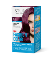 6.65 Стойкая крем-краска для волос Фуксия FASHION COLOR Studio Professional